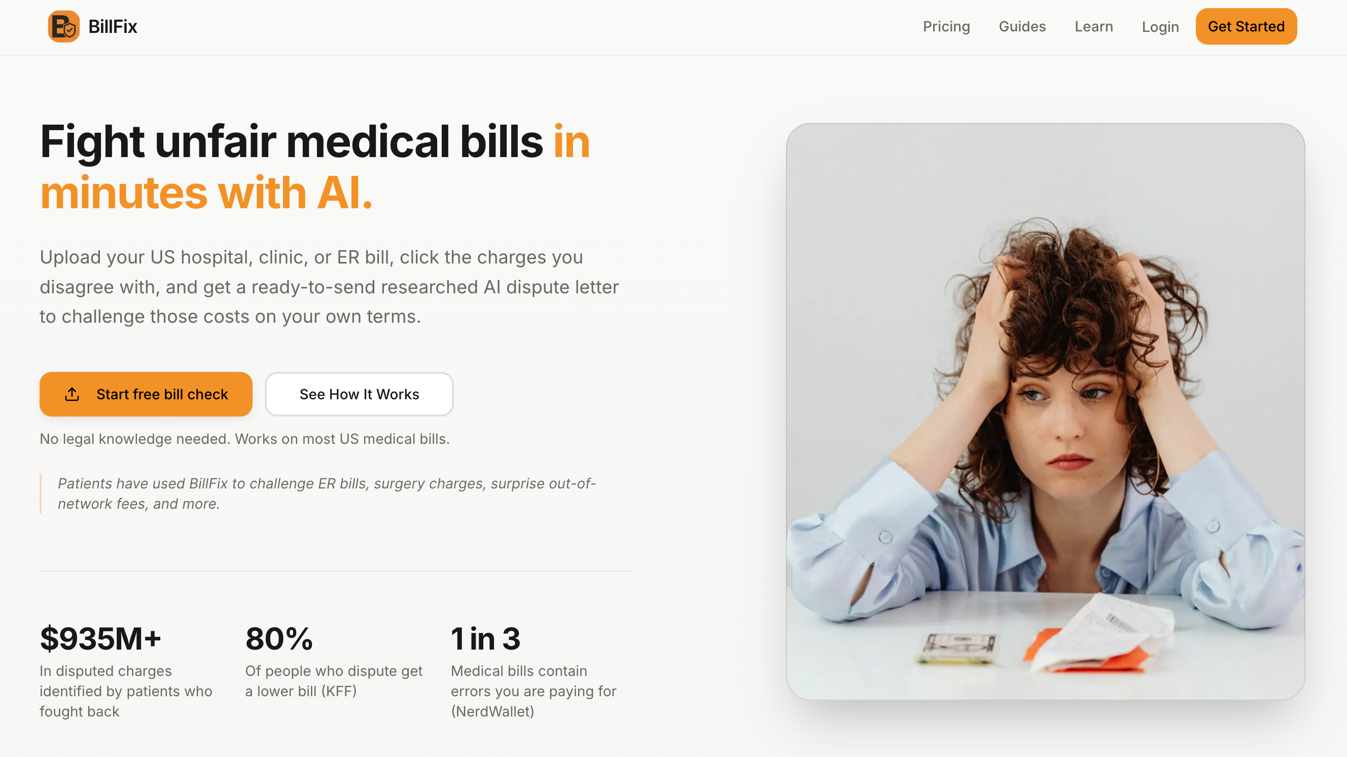 BillFix – Fight unfair medical bills with AI